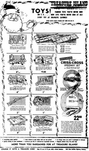Wisconsin State Journal toy ads: 1960s